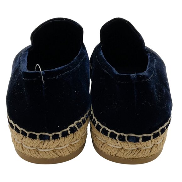 Prada Navy Blue Velvet Espadrilles - Picture 5 of 6